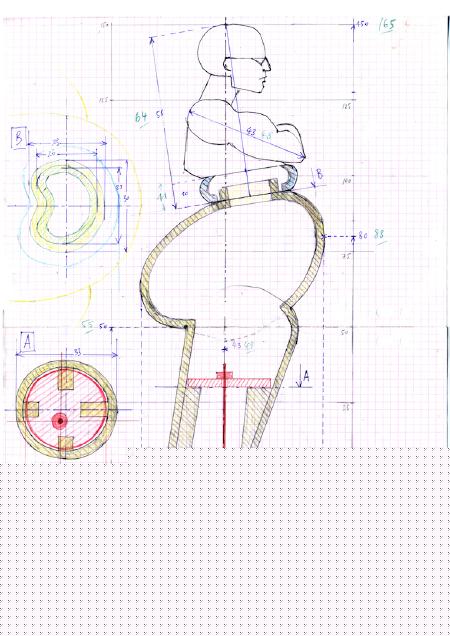 Sabine LI, Sorcires - croquis de l'installation plastique